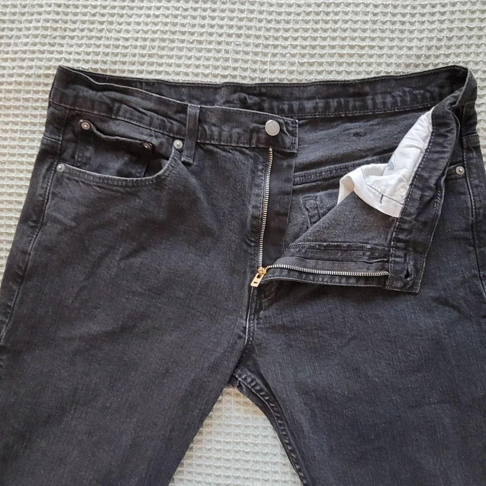 Levi's 569 Loose Straight Jeans Mens 38x30 Black Denim‎ Relaxed Baggy 00569-0125